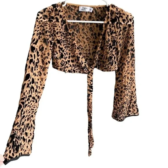 TIGER MIST Leopard Print Top Size XS - Picture 3 of 11
